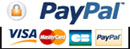 Paiement par Paypal, Visa, Mastercard, Carte bleu